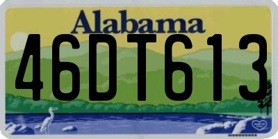 AL license plate 46DT613