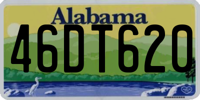 AL license plate 46DT620