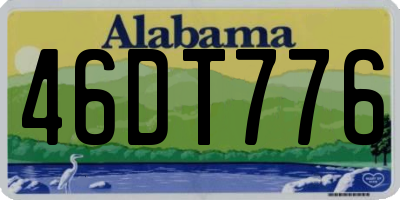AL license plate 46DT776