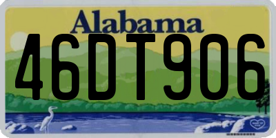 AL license plate 46DT906
