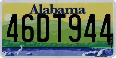 AL license plate 46DT944