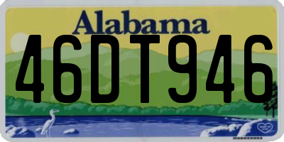 AL license plate 46DT946