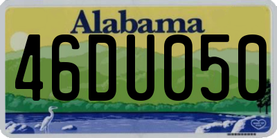 AL license plate 46DU050