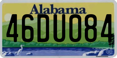 AL license plate 46DU084