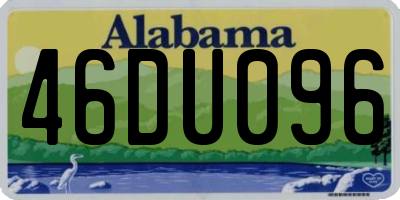 AL license plate 46DU096