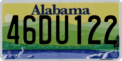 AL license plate 46DU122