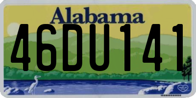 AL license plate 46DU141