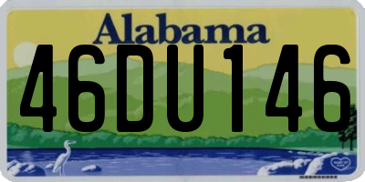 AL license plate 46DU146