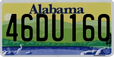 AL license plate 46DU160