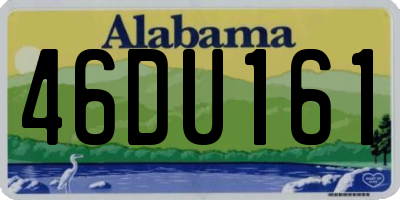 AL license plate 46DU161