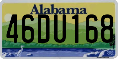 AL license plate 46DU168