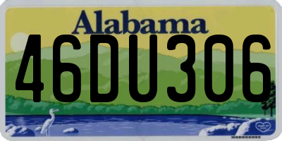 AL license plate 46DU306