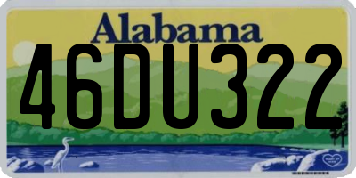 AL license plate 46DU322