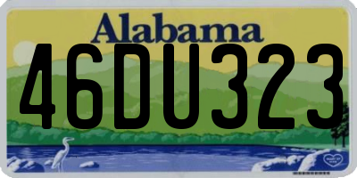 AL license plate 46DU323