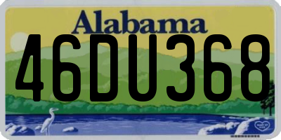AL license plate 46DU368
