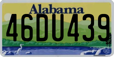 AL license plate 46DU439