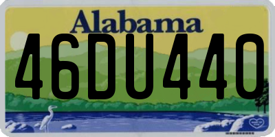 AL license plate 46DU440