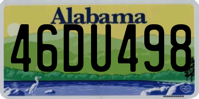 AL license plate 46DU498
