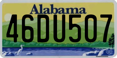 AL license plate 46DU507