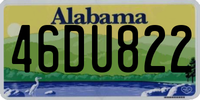 AL license plate 46DU822