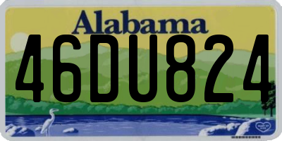 AL license plate 46DU824