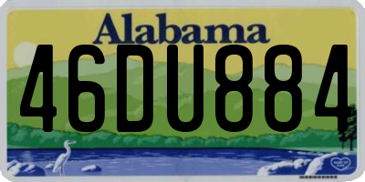 AL license plate 46DU884