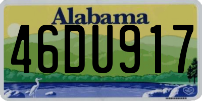 AL license plate 46DU917