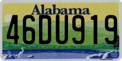AL license plate 46DU919