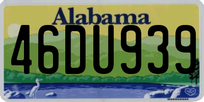 AL license plate 46DU939