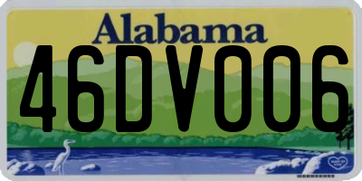 AL license plate 46DV006