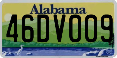 AL license plate 46DV009