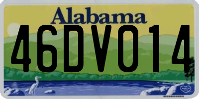 AL license plate 46DV014
