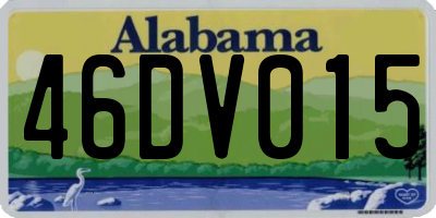 AL license plate 46DV015