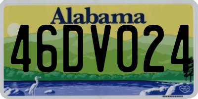 AL license plate 46DV024