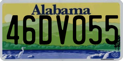 AL license plate 46DV055