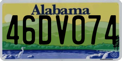 AL license plate 46DV074