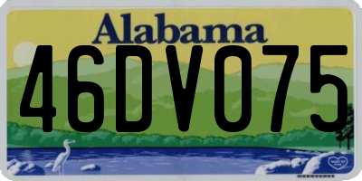 AL license plate 46DV075