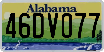 AL license plate 46DV077