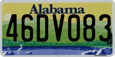 AL license plate 46DV083