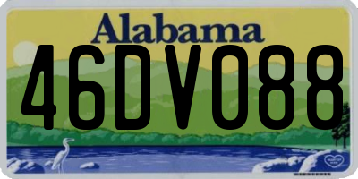 AL license plate 46DV088