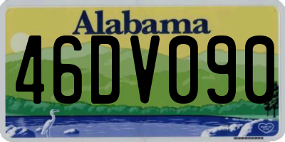 AL license plate 46DV090