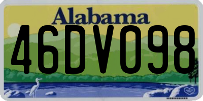 AL license plate 46DV098