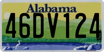AL license plate 46DV124