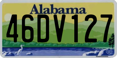 AL license plate 46DV127