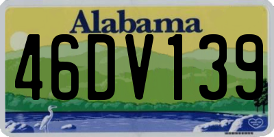 AL license plate 46DV139