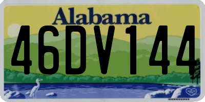 AL license plate 46DV144