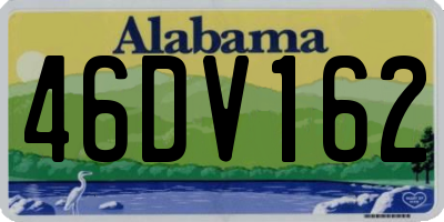 AL license plate 46DV162