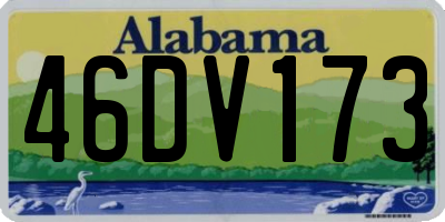 AL license plate 46DV173