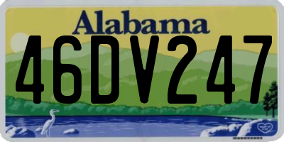 AL license plate 46DV247