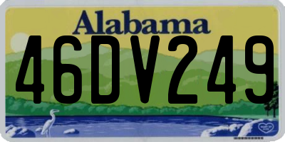 AL license plate 46DV249